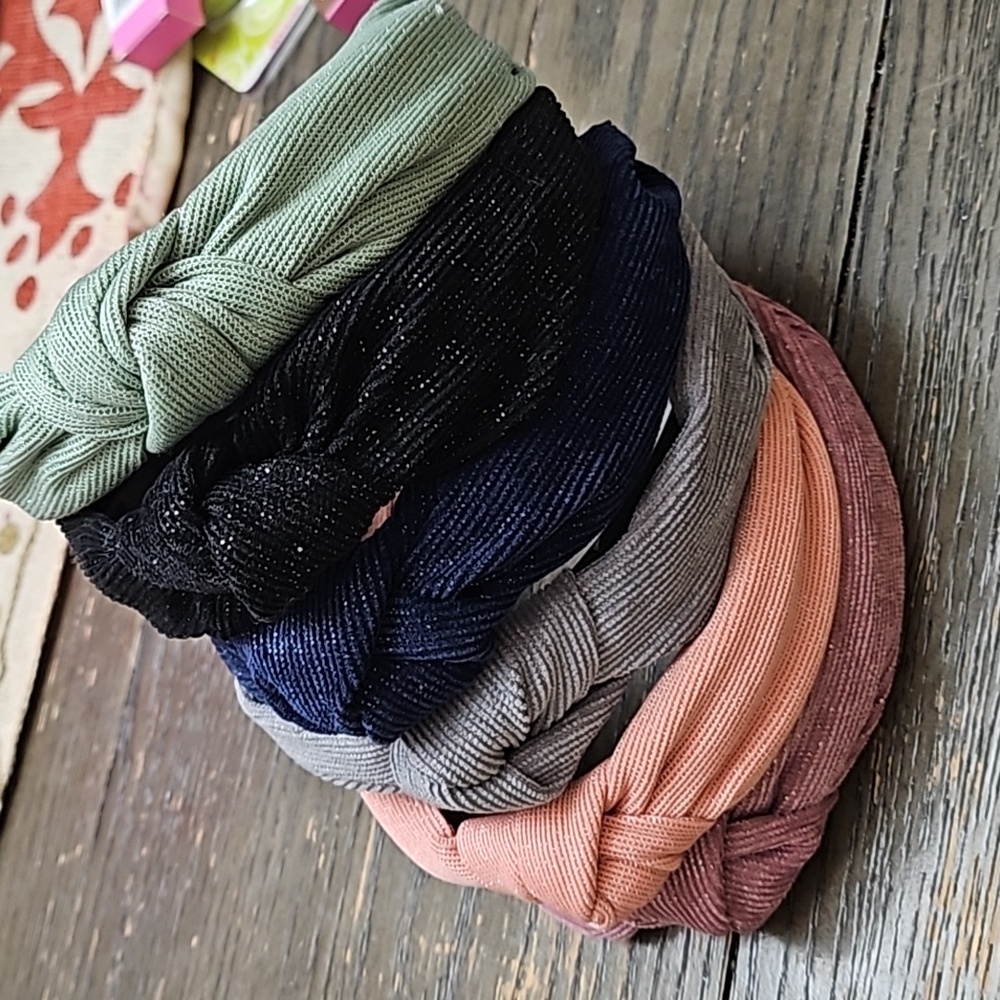 Headbands lot of 6 mix colors